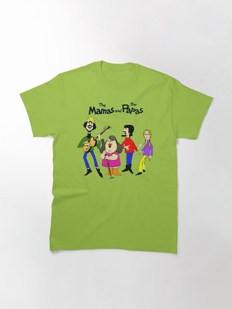 The Mamas & The Papas Four Band Members Cartoon Character Classic T-Shirt