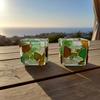 Meeresglas Teelichthalter Handgemachte Mediterrane Kerzenständer Naturinspirierter Kerzenhalter Einzigartiges Geschenk für Strandliebhaber