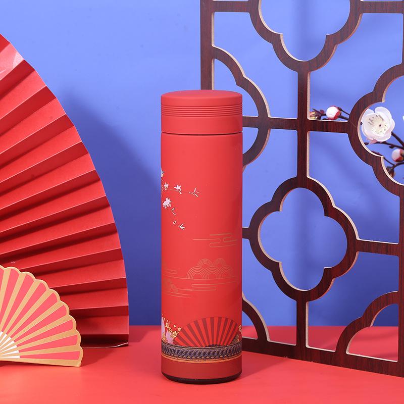 Vacuum Flask Chinese Style 304 Stainless Steel Gift Cup Creative Portable Outdoor Water Cup