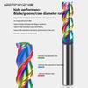 1/4" Extra Long Carbide Square End Mill for Aluminum, Copper Alloy, Plastic, 4" Overall Length End Mill Bits, 3 Flute HRC 55 Deg DLC Coating, CNC