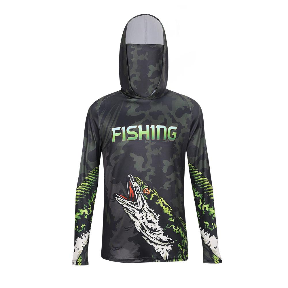Men s Quick-Dry UV Protection Fishing Hoodie - Breathable, Long Sleeve for Outdoor Use XL