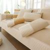 Sofa Cushion French Non-Slip Corduroy Four Seasons Universal Anti-Scratching Cushion Stitching All Wrapped Cover Cover Cloth Plush