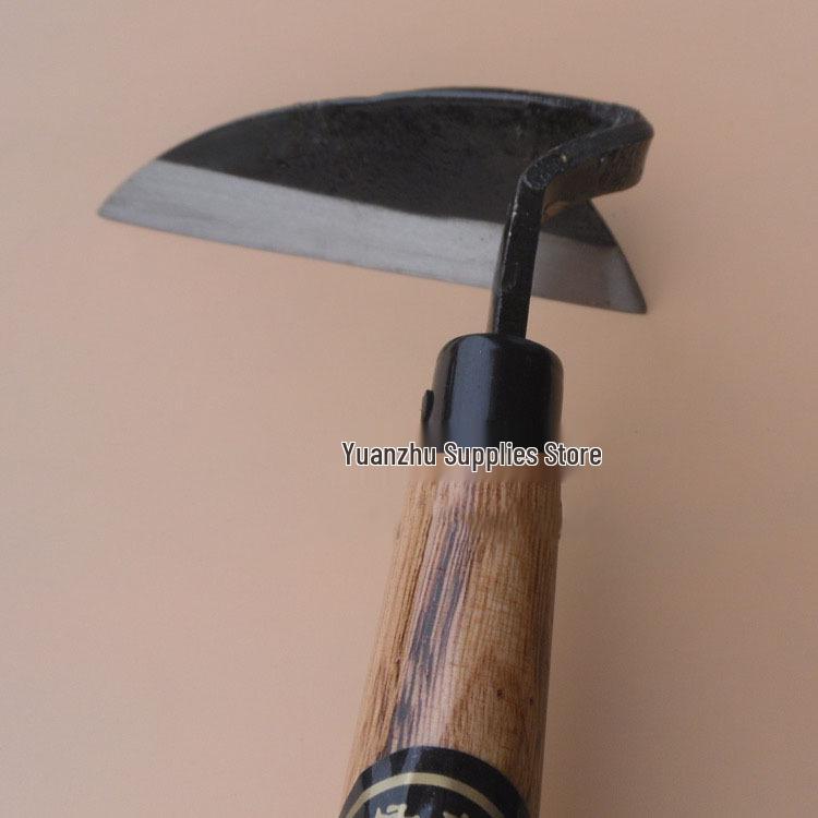 Kuzokichi Celokovová motyka s krátkou rukojetí a kolenem pro plevelení a kypření půdy v zahradách a na dvorech