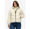 Women's Superdry Hooded Sports Puffer Jacket Off (W5011996A) White