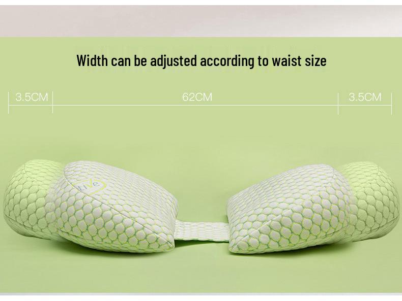 U-Shaped Pregnancy Pillow - Lumbar, Belly, and Back Support for Side Sleepers