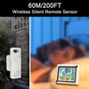 Indoor Outdoor Wireless Thermohygrometer Temperature Humidity Monitoring Weather Clock Digital