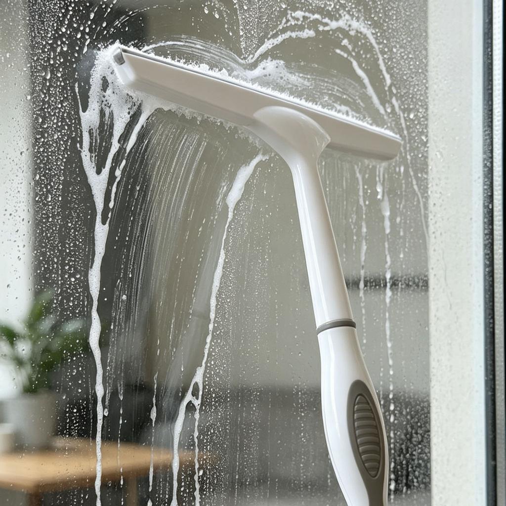 2PCS Shower Squeegee for Glass Doors Car Window Windshield Mirror Cleaner Wiper Squeegees Tool with Hook Scraper