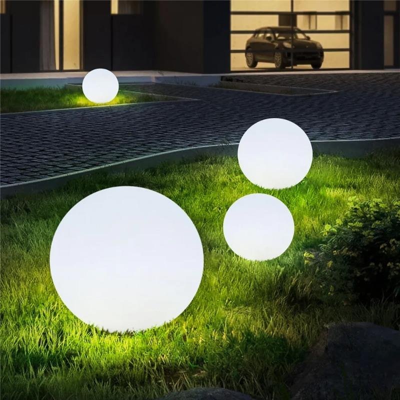 Waterproof LED Garden Ball Light Rechargeable Outdoor Glowing Landscape Lighting Lawn Lamp for Patio Party Wedding Bar Decor