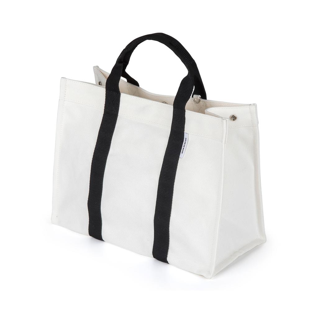 Salon De Maar Cite Medium Tote Bag White