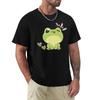 Cute Frog Winking And Love Hearts Green Tshirt Halloween Theme Tshirt