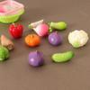 10Pcs/Set Dollhouse Simulation Vegetable Set Dollhouse Vegetables Decoration Dolls House Miniature Play Toys(no Basket)