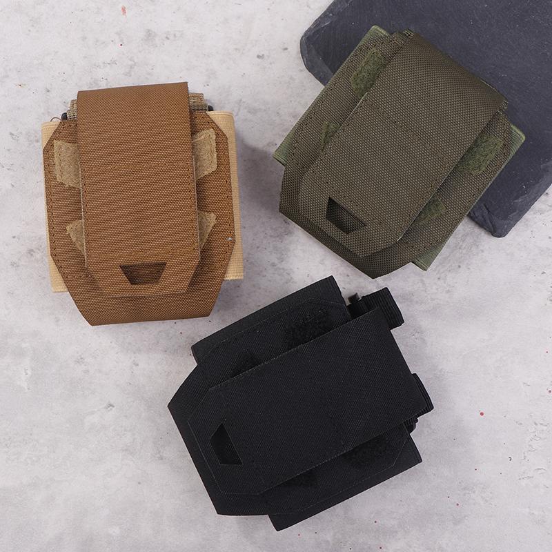 Handcuffs Pouch Molle Shackles Case Universal Handcuffs Holster Quick Release Standard Chain Cuffs Holder For Tactical Vest