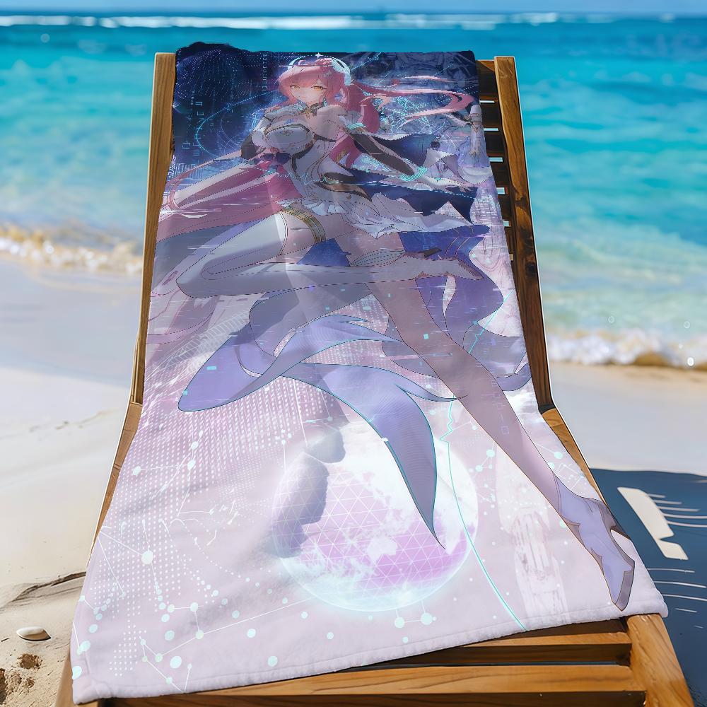 

Game Aemeath WuWa Towel Sports Quick Dry Travel Camping Gear Sandproof Soft Light Large Beach Towel W40*H60(CM)
