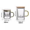 High Borosilicate Glass Tea Cups With Cover Water Cup Originality Water Separate  for Household