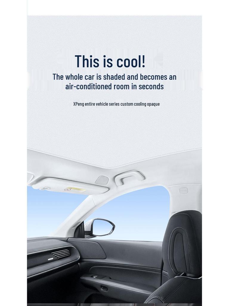Xpeng 21 P5 Sunroof Static Sunshade: Heat Insulation, Sun Protection, Privacy.
