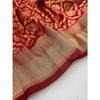 This beautiful saree is elegantly decorated with gorgeous Solid Jacquard weave that gives a perfect look to the outfit.