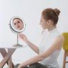 FASCINATE Makeup Mirror with 1x and 10x USB Brightness Touch Tabletop Stand Mirror Light, Magnification, Rechargeable, Adjustment, Control, 360-Degree