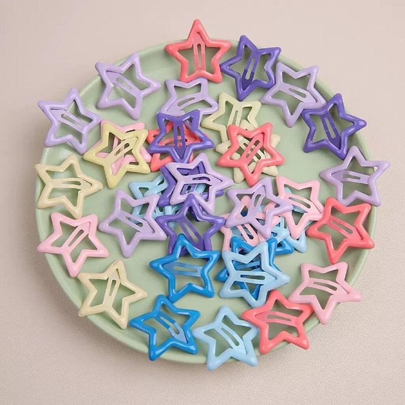 Y2g Sexy Five-Pointed Star Hairpin Easiest for Match Silver BB Clip Hair Clip Fashion Hair Clips Hair Accessories Side Fringe Clip