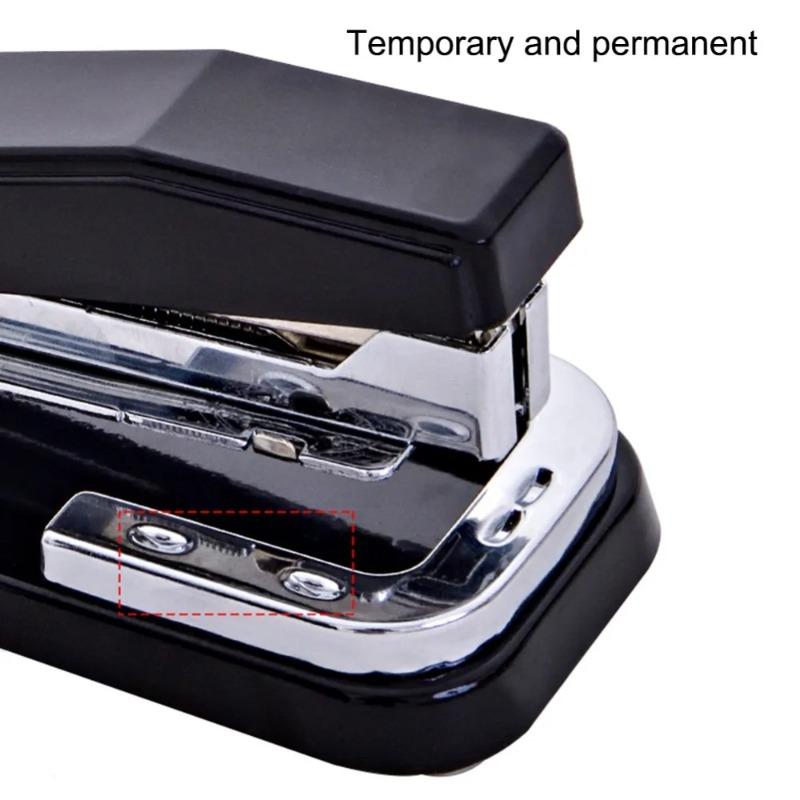 1pc 360 Degree Rotating Stapler Head Desktop Stapler Staples Sharp Chisel for Office Stationery School Home