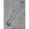 Used Givenchy Necklace Horseshoe Horseshoe Rhinestone G Logo [273]