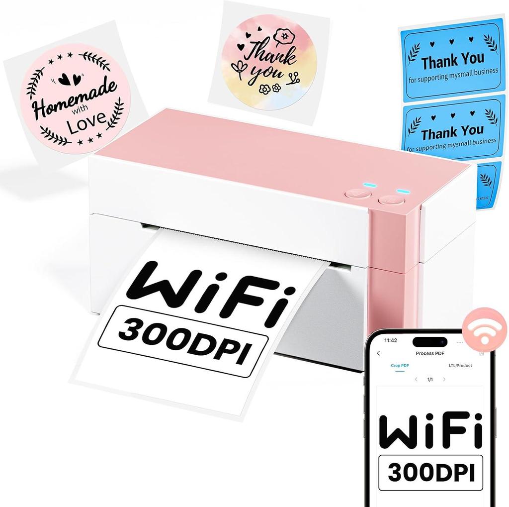 Phomemo Bluetooth termisk skrivare: Fraktsedlar, Beställningar, Streckkoder, Bläckfri