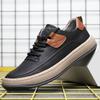 Herren Echtleder Freizeitschuhe im britischen Stil Designer Neue Outdoor Wanderschuhe Herren Dickbesohlte Oxford Schuhe Sportschuhe