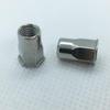 Gude 304 Stainless Steel Flat Head Half Hex Rivet Nut