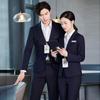 Unisex Bamboo Texture Professional Business Suit Set