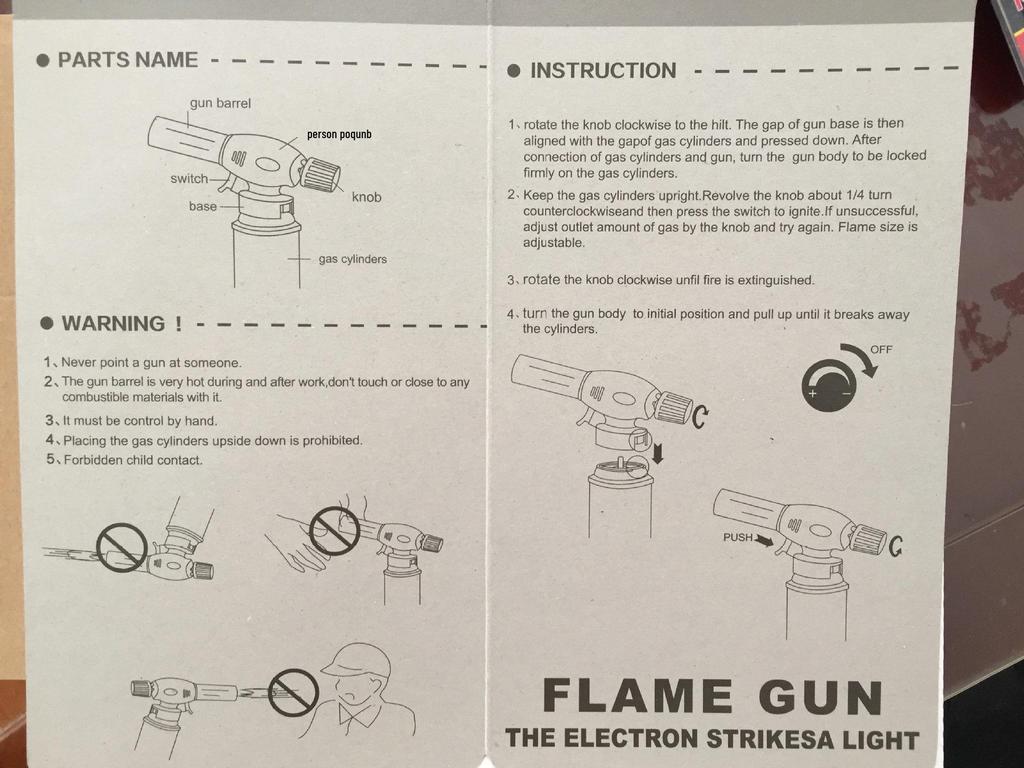 Portable Gas Torch Igniter for Kitchen & Barbecue