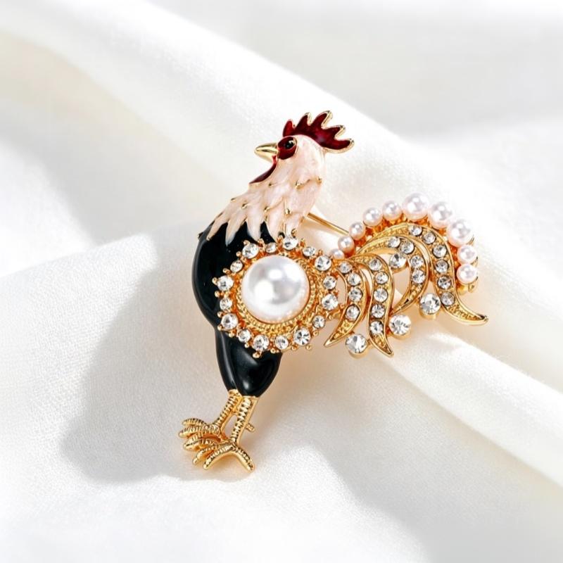 New Rooster Brooch, Personalized Unique Statement Brooch, Exquisite Fashionable Accessory For Men And Women, Stylish Gift