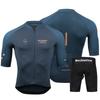 Mens Cycling Jersey Set Short Sleeve Breathable Mountain Bike Apparel Quick-Dry Performance Wear