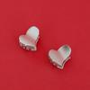 [2SET] Metal Heart Hair Pin - Silver
