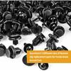 Xislet 120Pcs 10Mm Bumper Fender Clips 91503-SZ3-003 With Splash Shield Screws 90114-SE0-000 Compatible With Honda Acura Accord Civic Plastic Rivet