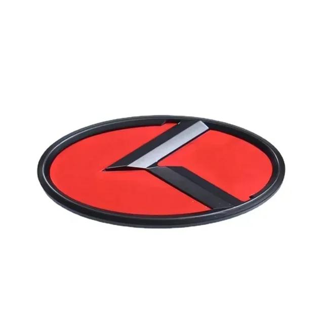 UHJL2 1 Stück x 3D ABS K Logo Auto Motorhaube Heckklappe Logo Emblem Abzeichen Aufkleber für Kia Sportage Optima Sorento Forte Rio Stinger K5