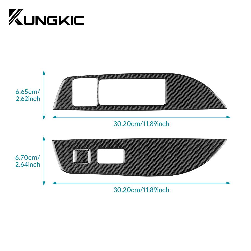 For Toyota Corolla 2019 2020-2025 2025 Corolla Cross 2025-2025 Real Soft Carbon Fiber Sticker LHD RHD Car Window Button Panel