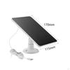 4W 5V Solar Panel Charging, Waterproof, Easy to Install for Security Camera Degree Rotation Bracket