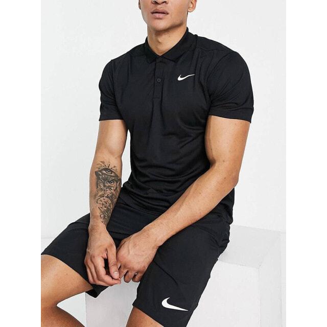 

Черная футболка-поло с логотипом Nike Golf Victory