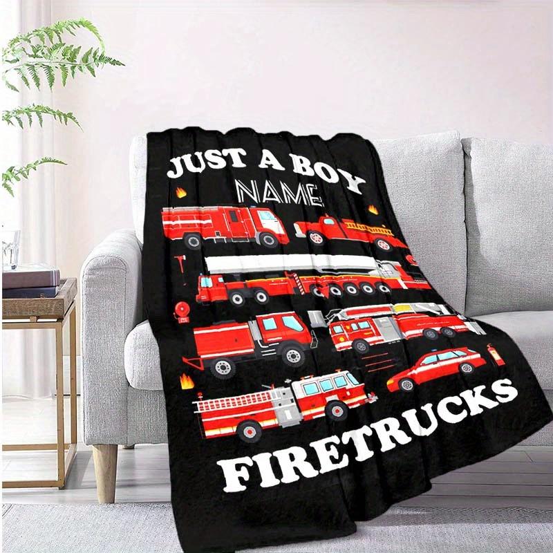 Firefighter Customize Your Name Blanket Warm Comfortable And Soft Blankets Are Suitable For Home Lunch Break Blanket Office Sofa Sofa Gift To