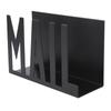 Metal Construction Mail Organizer Cutout Design Hollow Design Mail Holder Modern Style Two-Sided Design Letter Organizer