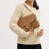 Coach Tabby 30 Gold Metal Logo Leather Shoulder Bag Large Women Shoulder Bag Honey-Brown CAF51-B4T7J