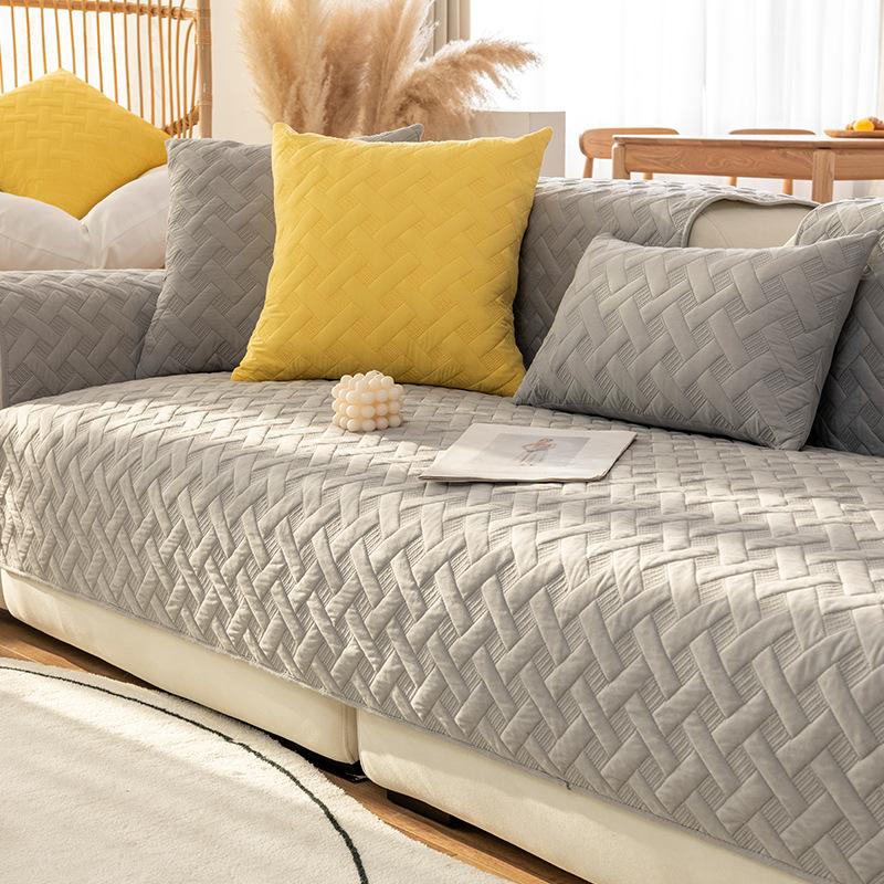 Sofakissen, modern, einfach, rutschfest, vier Jahreszeiten, universeller Sitzbezug, neuer Bezug, Stoff, Rückenlehne, Handtuch, Sommer-Sitzkissen