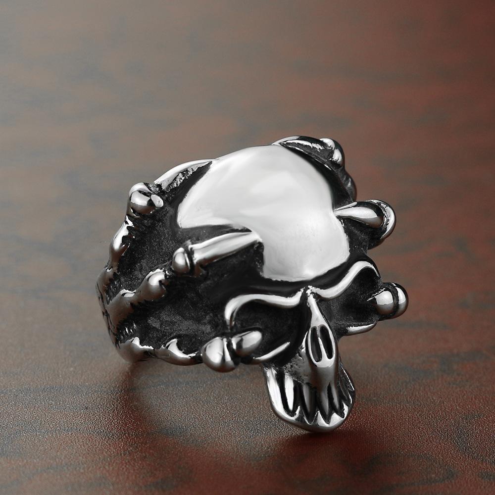 Men's and Women's Hand Accessories Skull Punk Ghost Head Ghost Claw Ring Ring