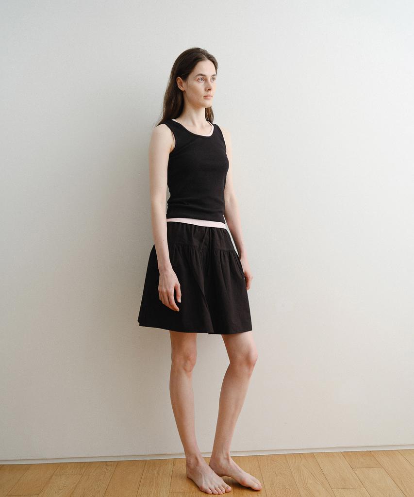 D Noah Mare Flare Skirt (Black)