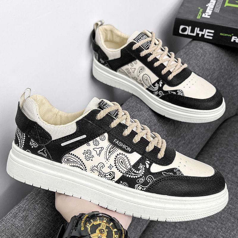 Fashion 2025 Spring and Summer New Korean Style Trendy Versatile Sports and Leisure Low Cut Breathable Shoes for Male Students