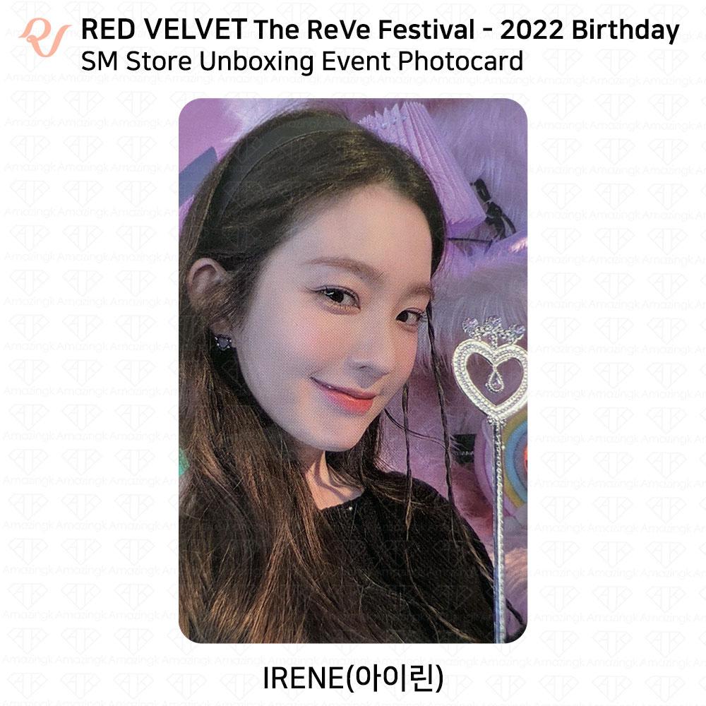 Red Velvet Carte photo d'anniversaire du Reve Festival 2022 POB KT4 AM MS MP SM SW KPOP