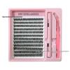 DIY Segmented Cluster Cross Fake Eyelashes - European & American Style