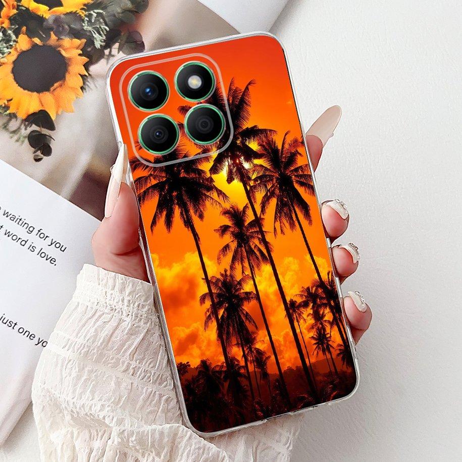 Case For Honor X8b Cover LLY-LX1 LLY-LX2 LLY-LX3 Lovey Heart Cartoon Soft Clear Silicone Phone Case For Honor X8a CRT-LX1 Bumper