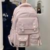 Schoolbag New Contrasting Color Schoolbag Female Junior and High School Students Large-capacity Backpack Primary School Students 3rd To 1st Grade 