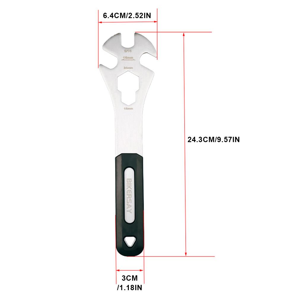 Bicycle Pedal Wrench 15mm 9/16in MTB Pedal Removal Wrench Bike Pedal Wrench for Efficient Repair of Road and Mountain Bikes