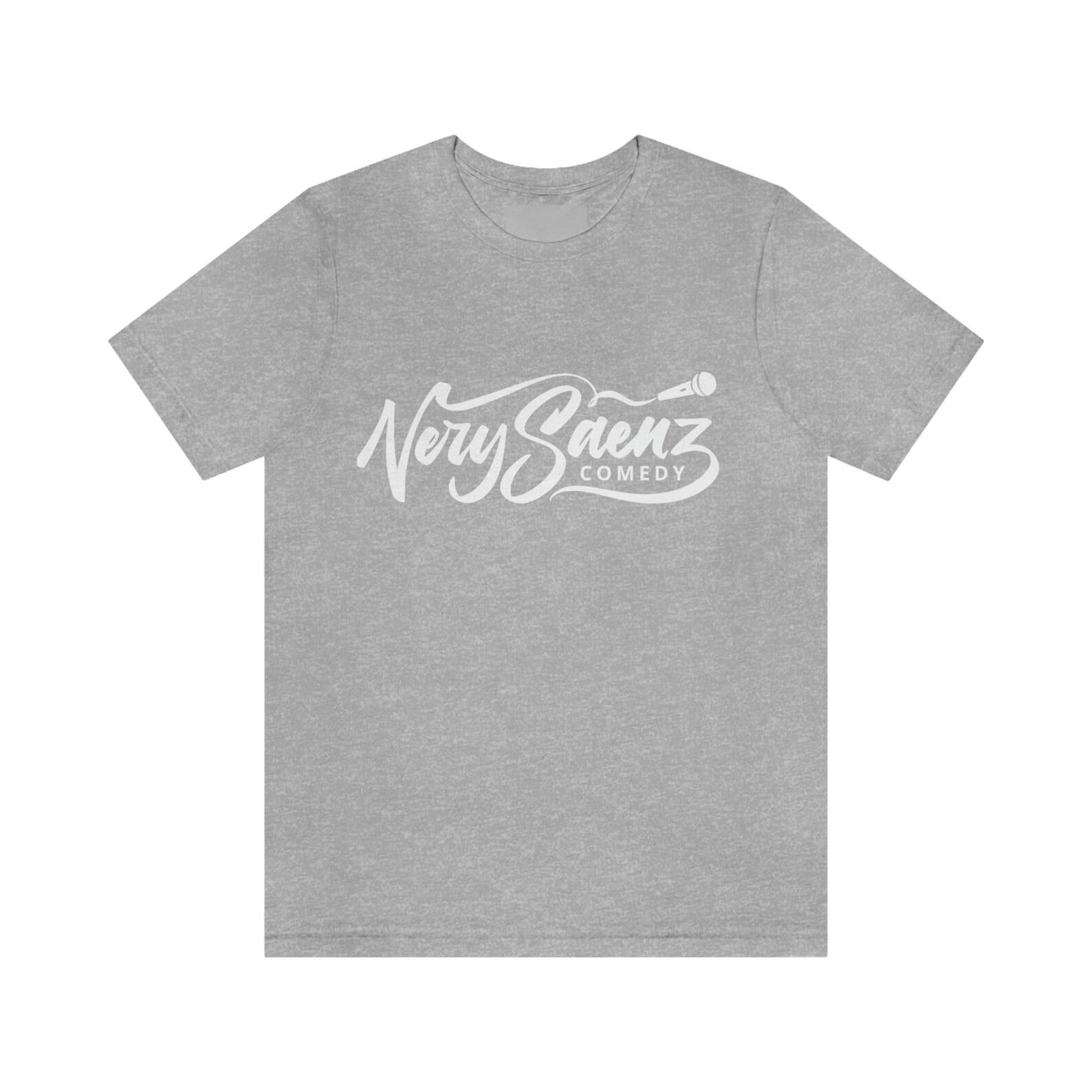 Nery Saenz Comedy Logo - White 160